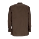 camicia manica lunga uomo work shirt l/s rec DARK BROWN