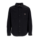 camicia manica lunga uomo duck canvas l/s shirt BLACK