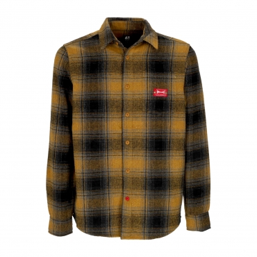 camicia manica lunga uomo indy flannel x independent TOBACCO