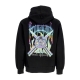 felpa cappuccio uomo rainbow hoodie BLACK