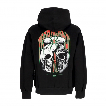 felpa cappuccio uomo point hoodie BLACK