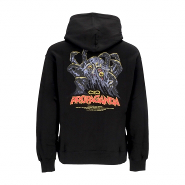 felpa cappuccio uomo melt hoodie BLACK