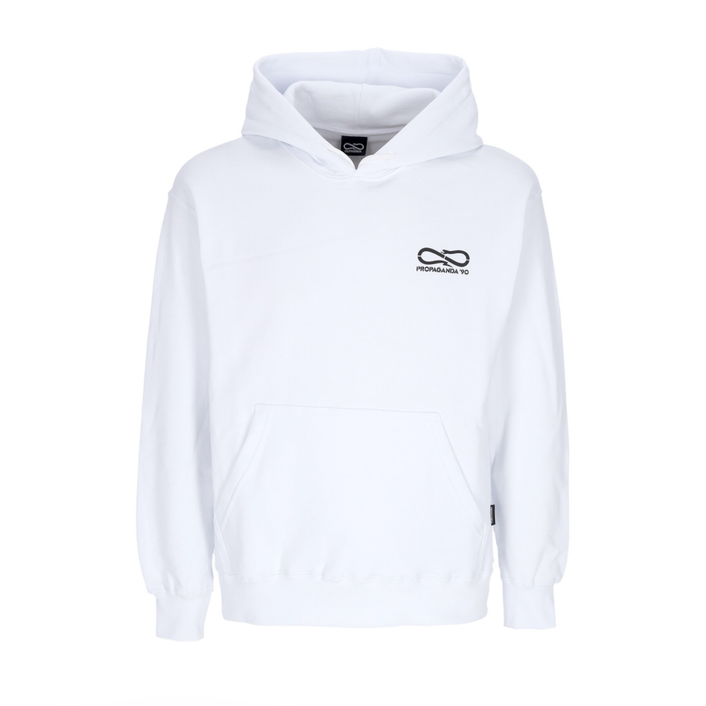 felpa cappuccio uomo novanta hoodie WHITE