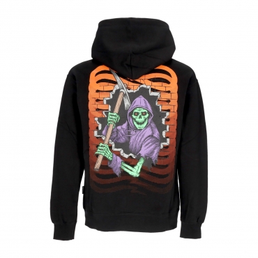 felpa cappuccio uomo ribs bones hoodie BLACK