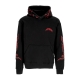 felpa cappuccio uomo triangle panda hoodie BLACK