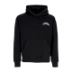 felpa cappuccio uomo triangle web hoodie BLACK