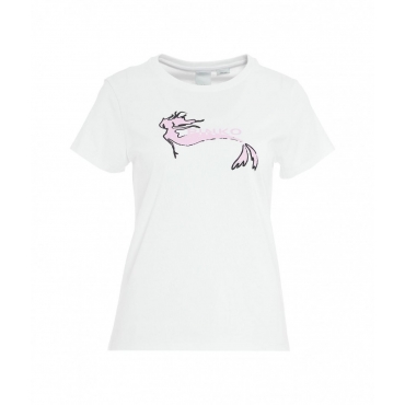 T-shirt con stampa bianco