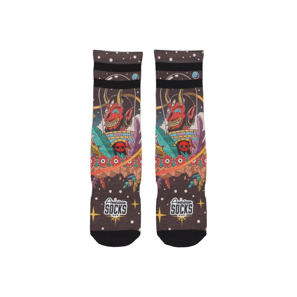 calza media uomo signature space holidays BROWN/MULTI