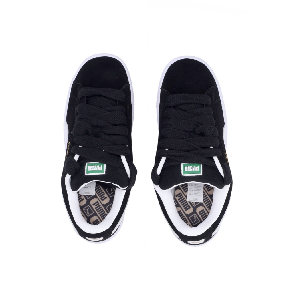 scarpa bassa uomo suede xl BLACK/WHITE