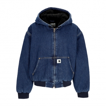 giubbotto donna w og active jacket BLUE STONE WASHED