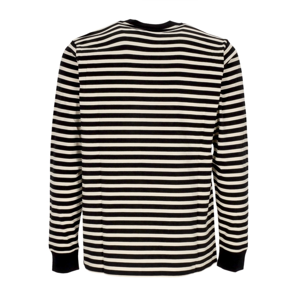 maglietta manica lunga uomo l/s seidler pocket tee SEIDLER STRIPE/SALT/BLACK