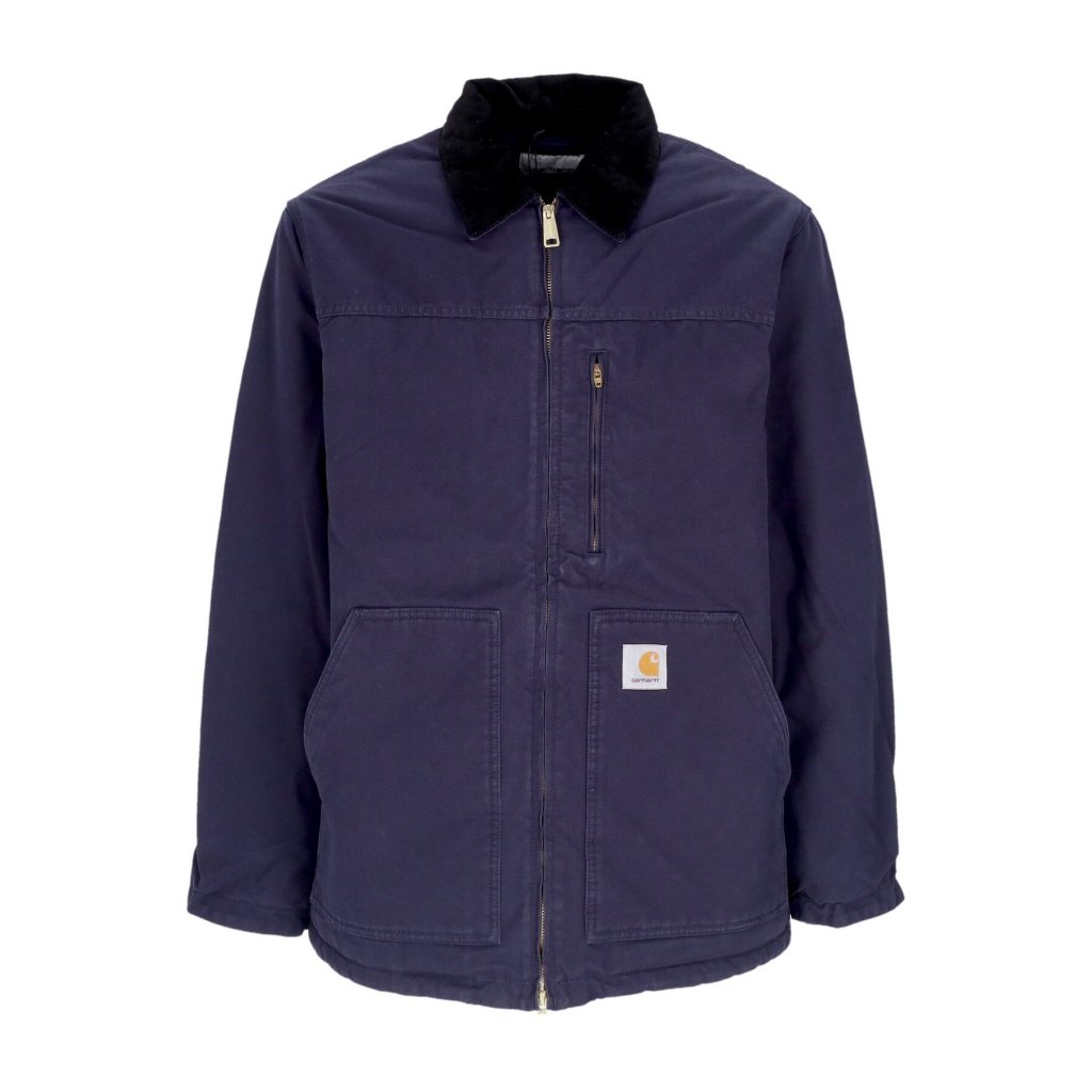 giubbotto uomo arlington coat DARK NAVY/BLACK RINSED