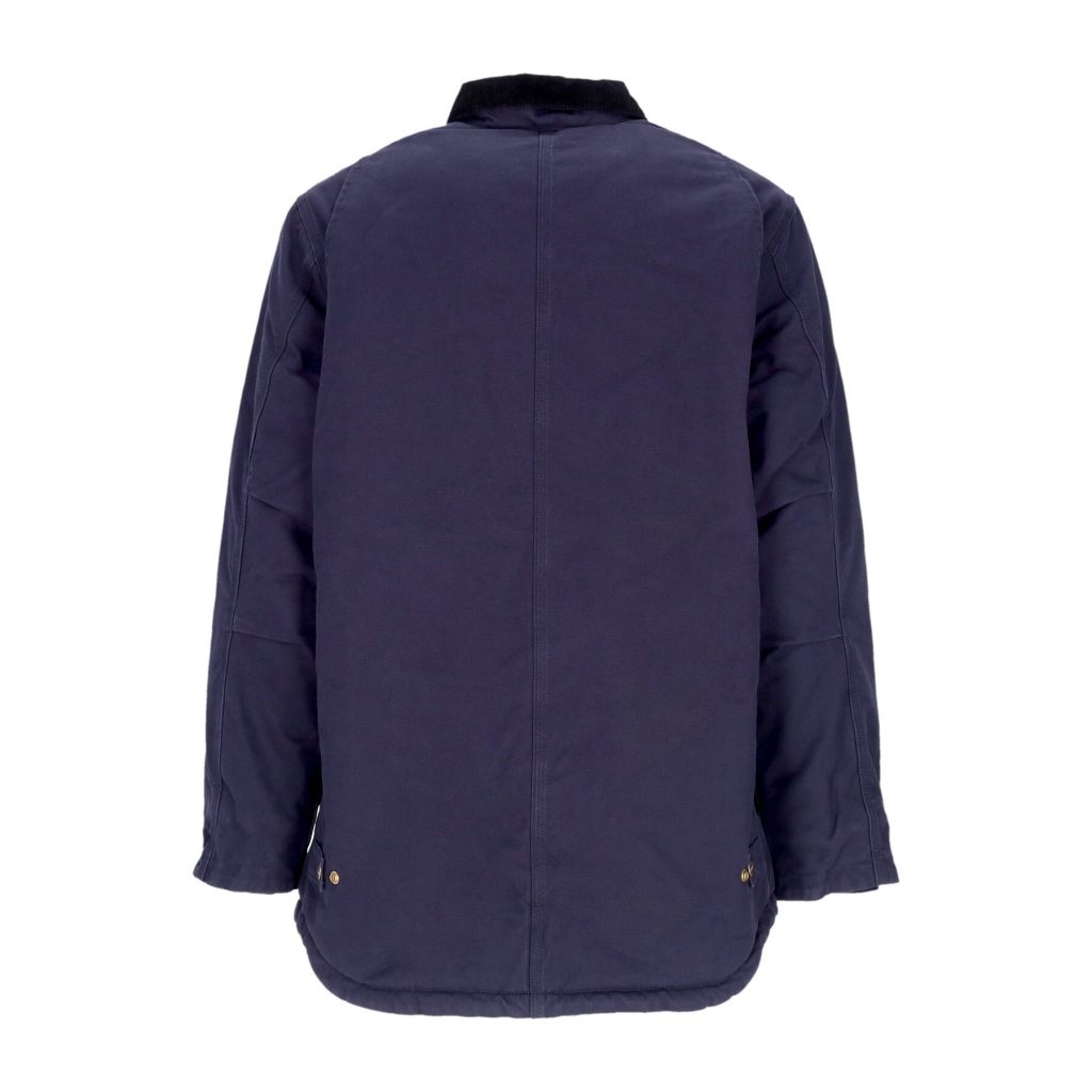 giubbotto uomo arlington coat DARK NAVY/BLACK RINSED