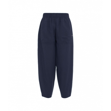 Pantaloni carrot fit blu