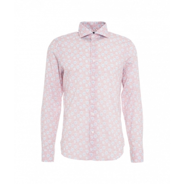 Camicia Sean con stampa floreale rosa
