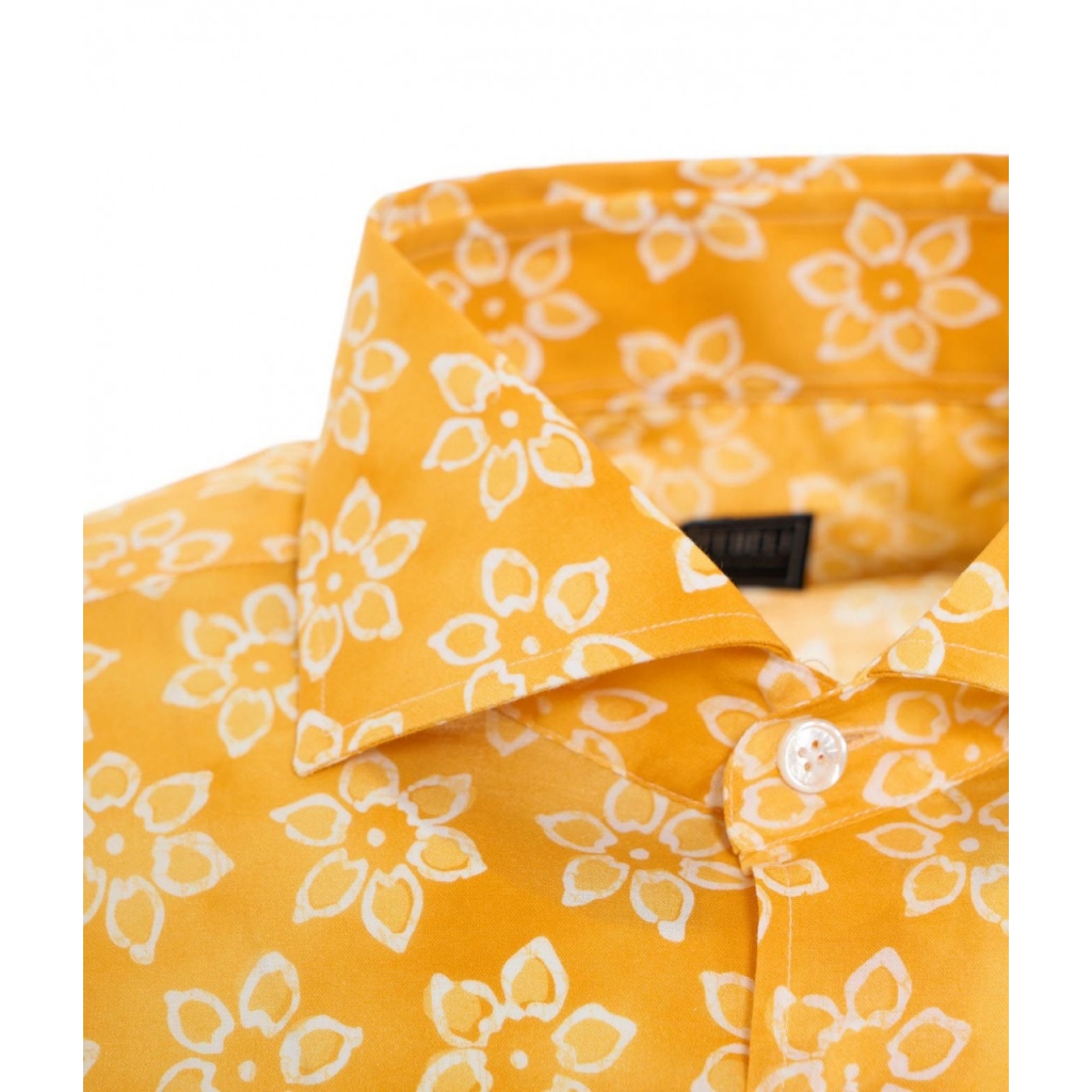 Camicia Sean con stampa floreale giallo