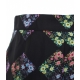 Pantaloni con stampa floreale nero