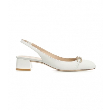 Slingback Vivienne bianco