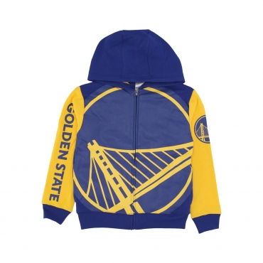 felpa cappuccio zip ragazzo nba poster board cb full zip hoodie golwar ORIGINAL TEAM COLORS