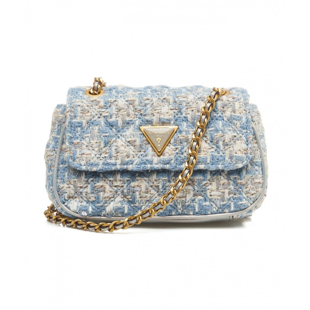Mini tweed bag Giully azzurro