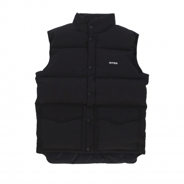 piumino smanicato uomo puff vest BLACK