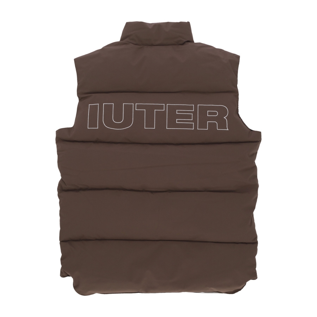 piumino smanicato uomo puff vest BROWN