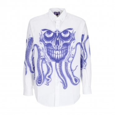 camicia manica lunga uomo skull l/s shirt WHITE