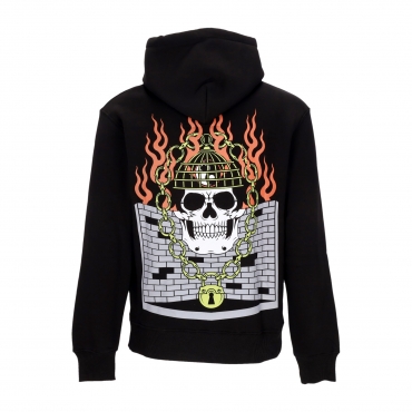 felpa cappuccio uomo mental cage hoodie BLACK