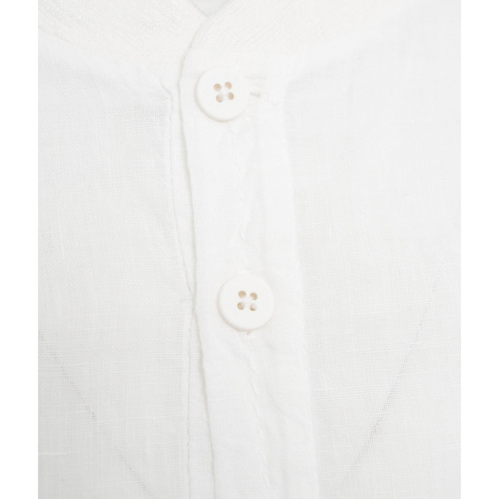 Camicia in lino bianco