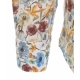 Camicia in lino con stampa floreale multicolore