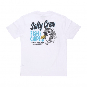 maglietta uomo fish and chips premium tee WHITE