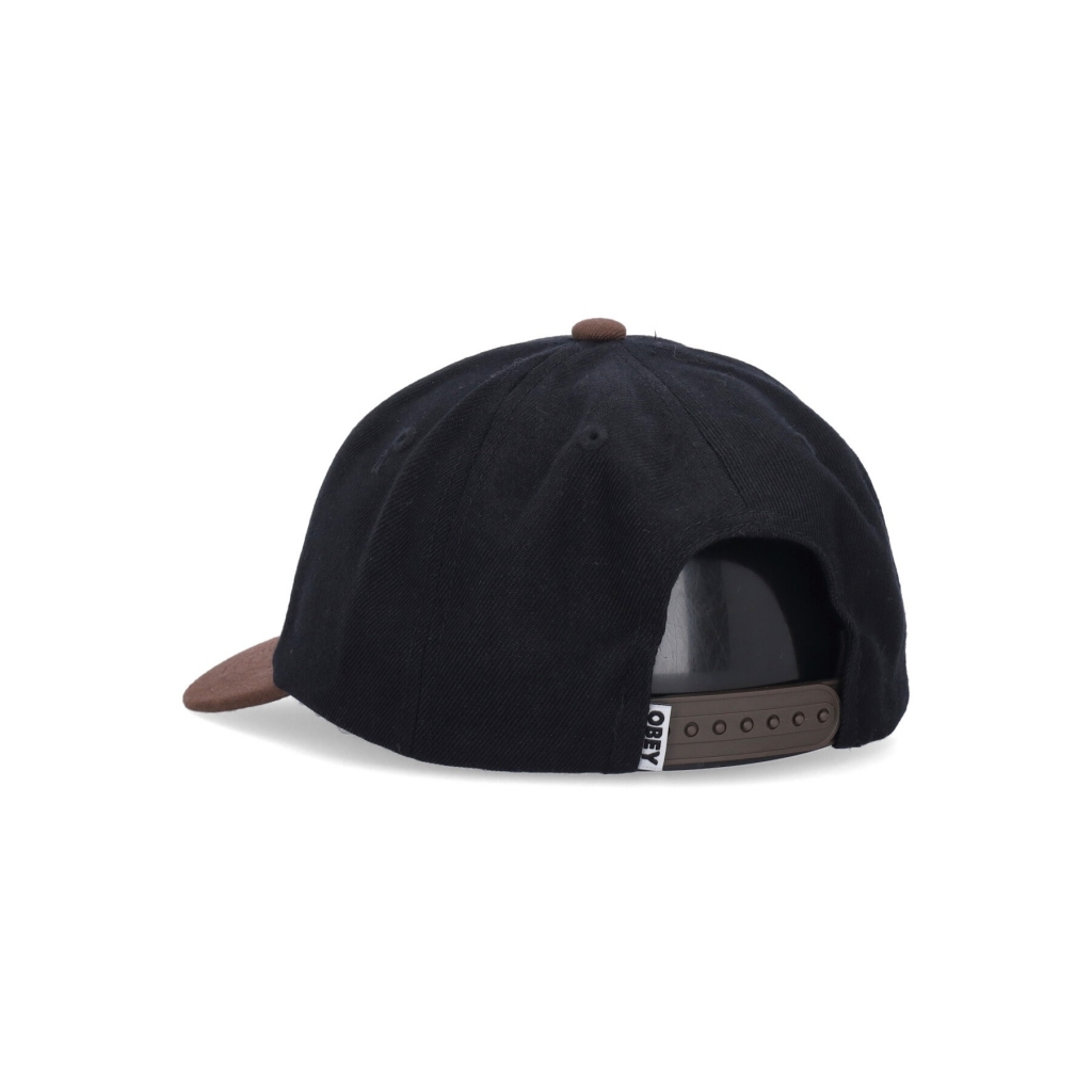 cappellino visiera curva uomo shade 6 panel snapback BLACK MULTI
