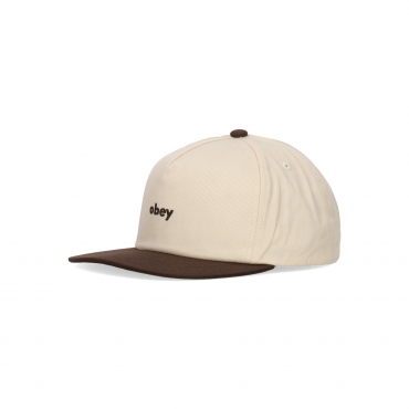 cappellino visiera curva uomo case 5 panel snapback UNBLEACHED MULTI