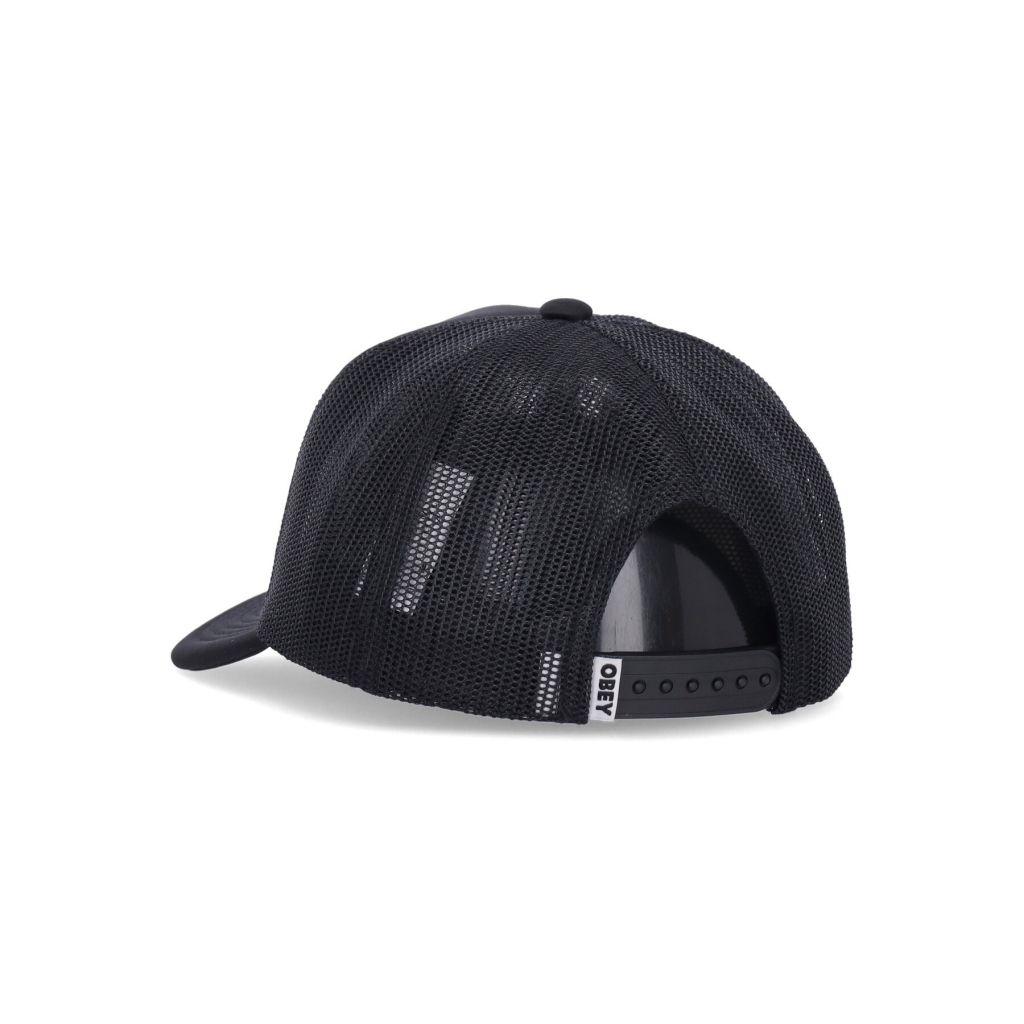 cappellino visiera curva uomo lowercase trucker BLACK