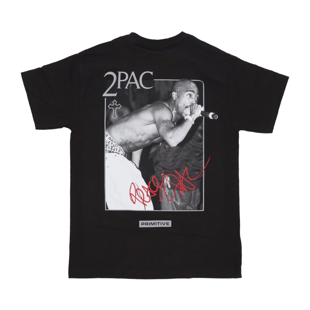 maglietta uomo encore tee x tupac BLACK