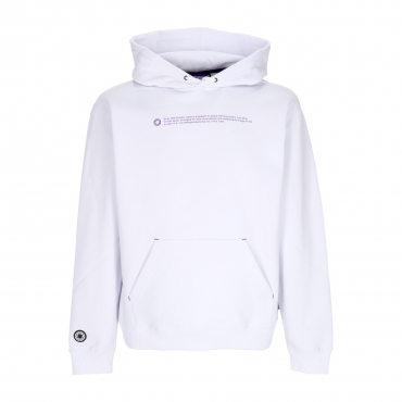 felpa cappuccio uomo outline logo hoodie WHITE