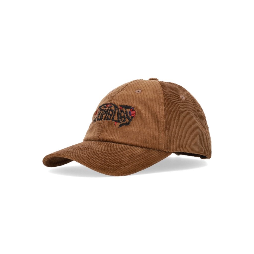 cappellino visiera curva uomo bloody corduroy hat BROWN