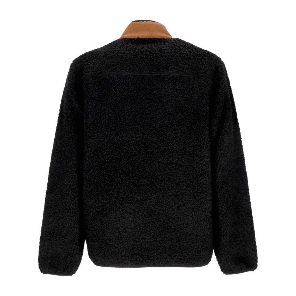 orsetto uomo full zip sherpa BLACK