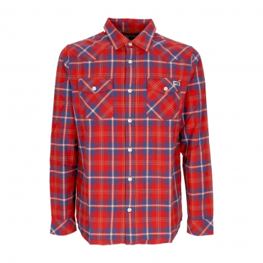 camicia manica lunga uomo herdsman flannel l/s shirt RED