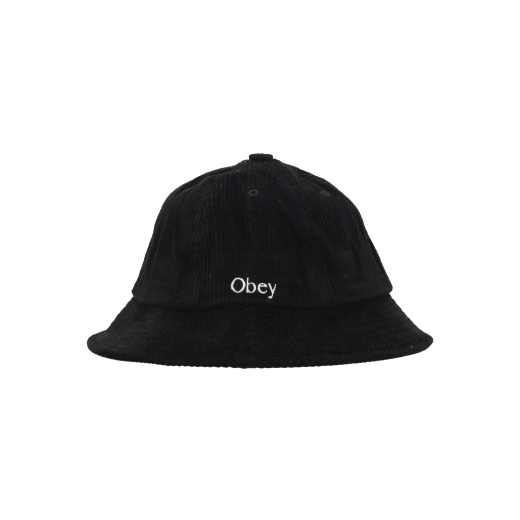 cappello da pescatore uomo cherish cord bucket hat BLACK