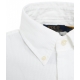 Camicia con logo ricamato bianco