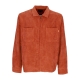 camicia manica lunga uomo cornelius zip shirt RUST