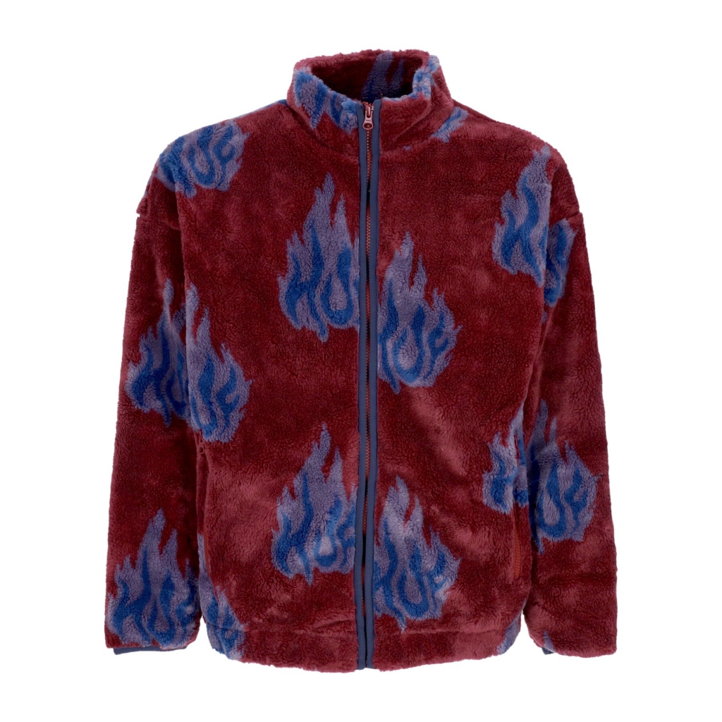 orsetto uomo flamin zip sherpa fleece BERRY