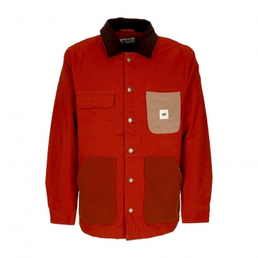 giacca workwear uomo mix media jacket SIENNA RED