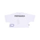 maglietta corta donna w logo vertical tee WHITE