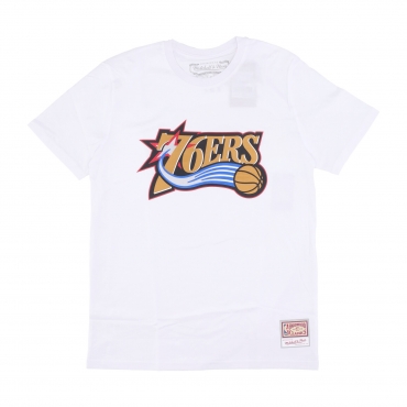 maglietta uomo nba team logo tee upd phi76e WHITE