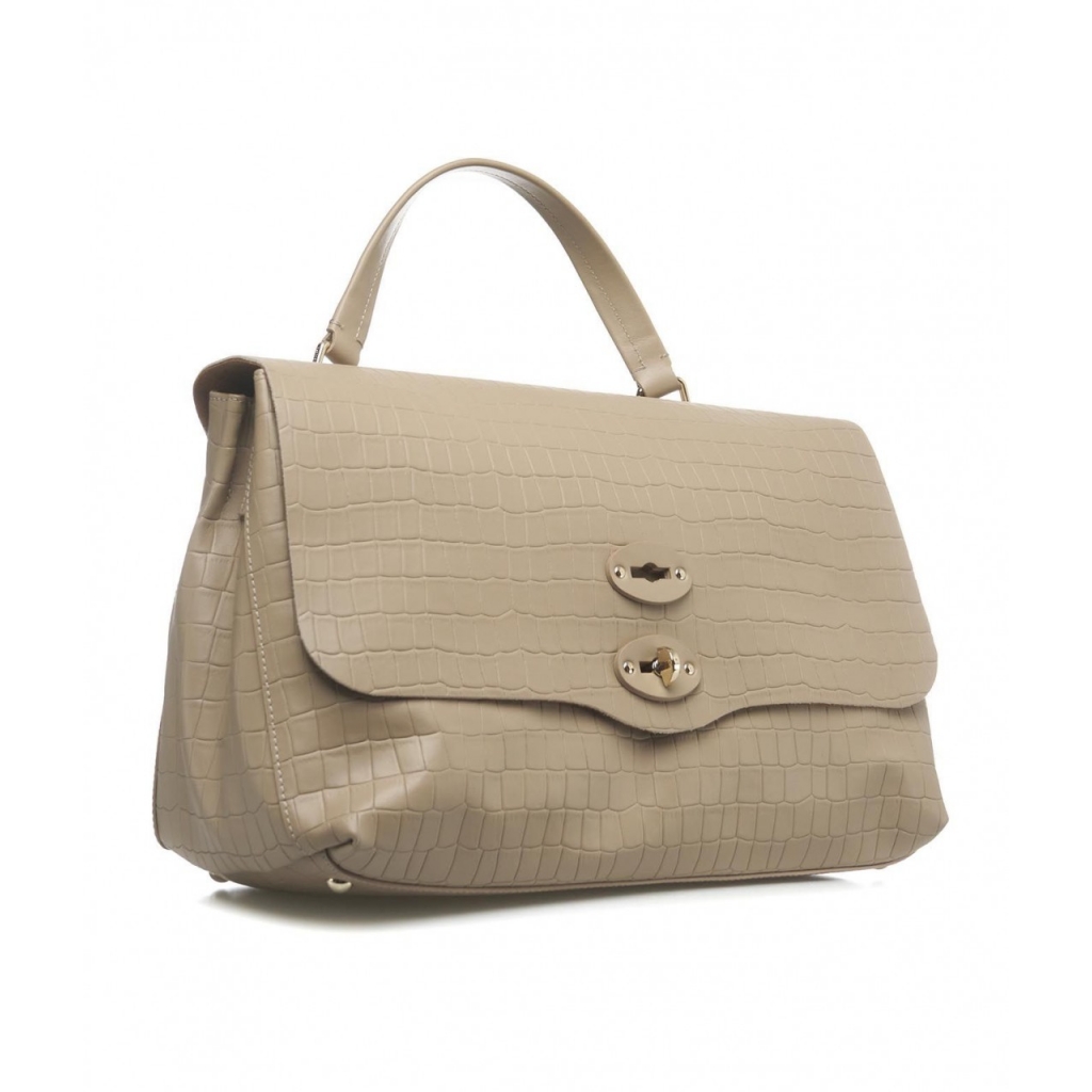 Maxi borsa a mano Cayman beige