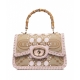 Borsa monogramma pink