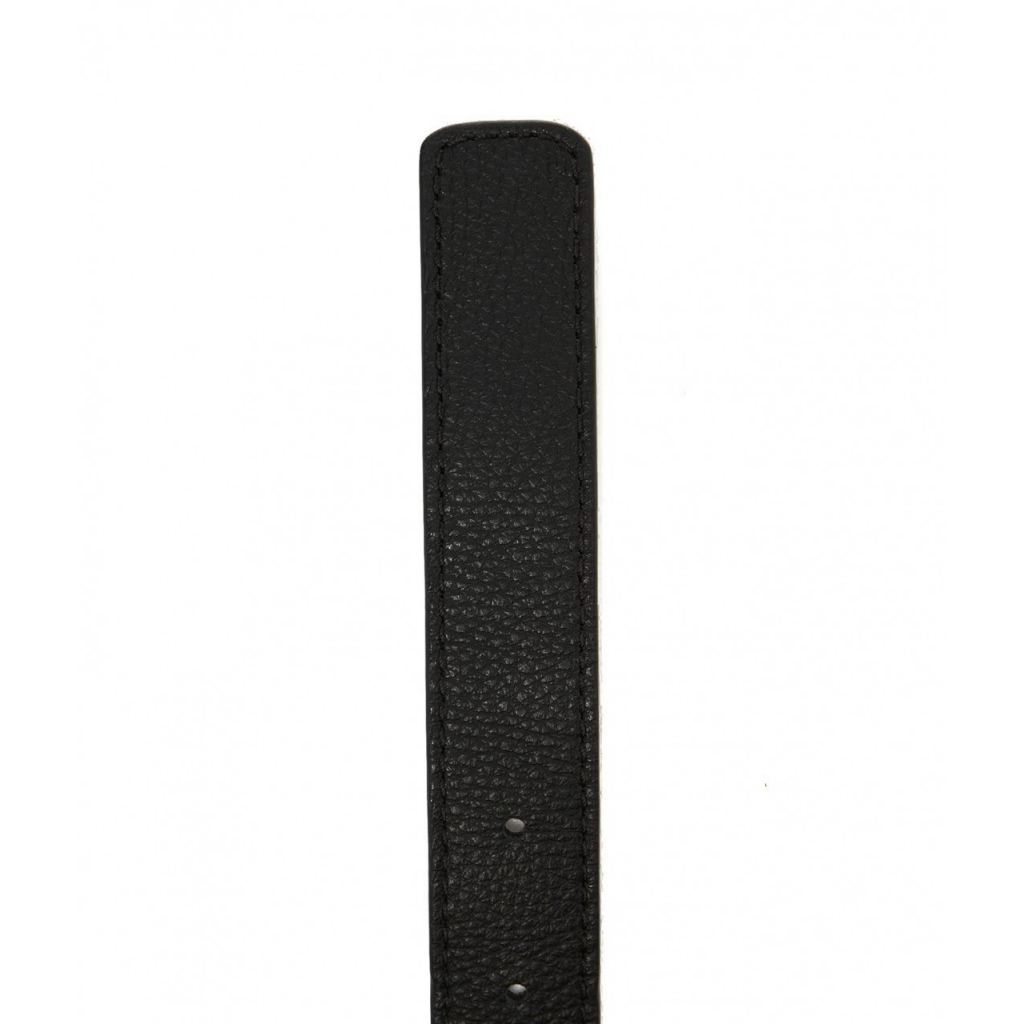 Cintura con fibbia con logo nero