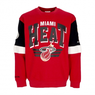 felpa girocollo uomo nba all over crew 30 miahea ORIGINAL TEAM COLORS